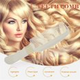 thumbnail image 1 of Carbon Fiber Anti-Static 3D Hairdressing Comb Clipper Barber Haircut Brush, 1 of 7