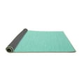 thumbnail image 2 of Ahgly Company Indoor Rectangle Solid Turquoise Blue Modern Area Rugs, 2' x 3', 2 of 4