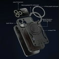 thumbnail image 5 of Dteck for iPhone 12 Pro Max Case with Magnetic Invisible Stand Compatible with MagSafe, 360 Rotating Ring Holder Shockproof Rugged Case with Full Camera Lesn Protector for iPhone 12 Pro Max,Rosegold, 5 of 8