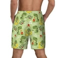 thumbnail image 4 of Fotbe Cute Dinosaurs Cartoon Men’s Swim Trunks Quick Dry Swim Shorts Board Shorts with Mesh Lining-Large, 4 of 9
