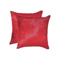 thumbnail image 1 of Natural Torino Geneva Color Cowhide Pillow | 2-Pack | 18"x18", 1 of 2