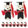thumbnail image 4 of 9 Uds. Oso de peluche de graduación, Adorable muñeco de oso de dibujos animados, muñeco de oso de graduación, 4 of 5