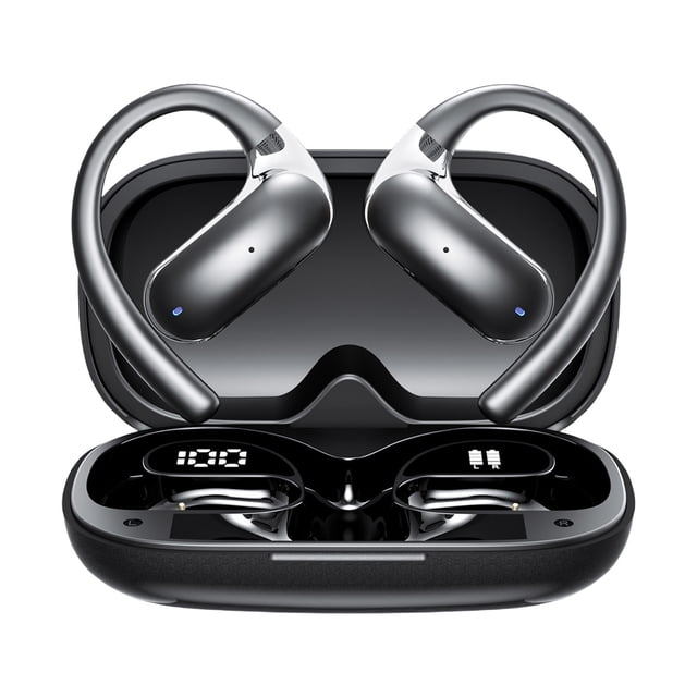 Auriculares inalámbricos Pisexur para hombre, de conducción aérea, abiertos, no intraaurales, para correr, para niños, organizador de electrónica.