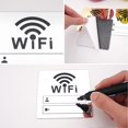 thumbnail image 3 of Wifi Sign Acrylic Wall Sticker Mirror Surface Wifi Notice Board Wall Sticker for Restaurants and Beauty Salons, 3 of 5