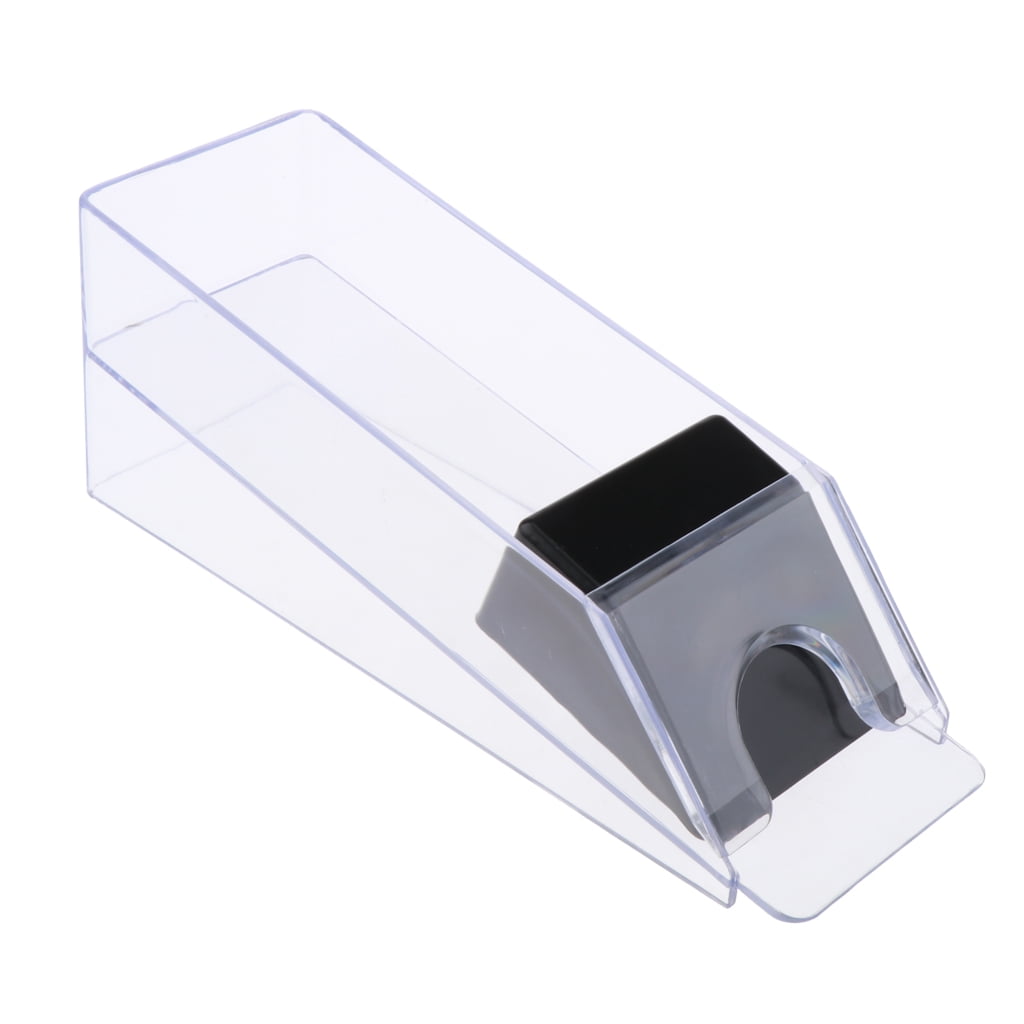 LeeQinersw 6Deck Playing Card Shoe Slider Or Dealer Game Table Casino Accessories Clear