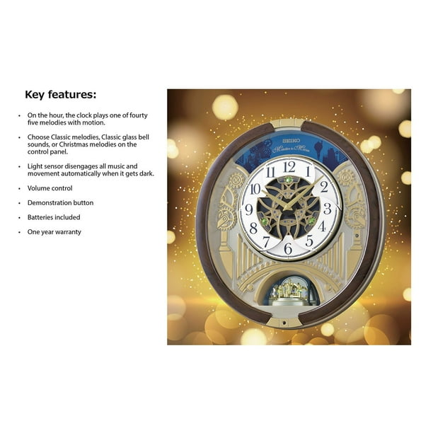 Seiko Melodies In Motion 2025 Golden Rhythm Musical Wall