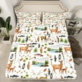 thumbnail image 2 of Castle Fairy Kids Children Teens Animal Deer Big Bass Fish Twin Sheet Sets 3pcs,Wildlife Fishing And Hunting Twin Fitted Sheet Microfiber,Moutain Woodland Breathable Flat Sheet,Breathable Home Decor, 2 of 7