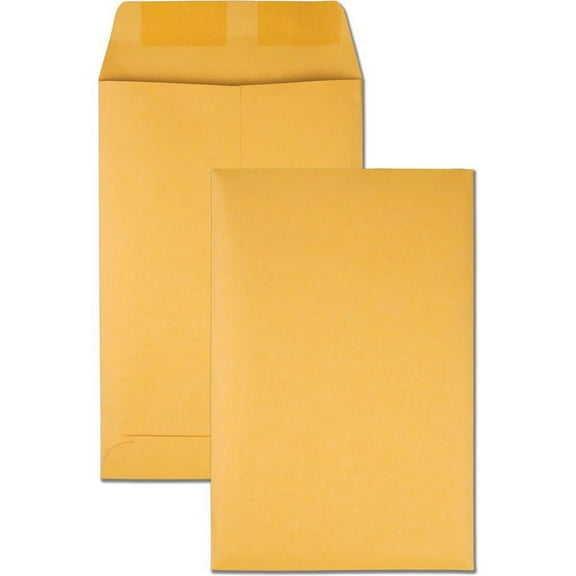 Quality Park Kraft Catalog Envelopes - Catalog - 6"W x 9" L- 28 lb - Gummed - Kraft