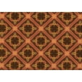 thumbnail image 1 of Ahgly Company Machine Washable Indoor Rectangle Transitional Orange Area Rugs, 5' x 8', 1 of 7