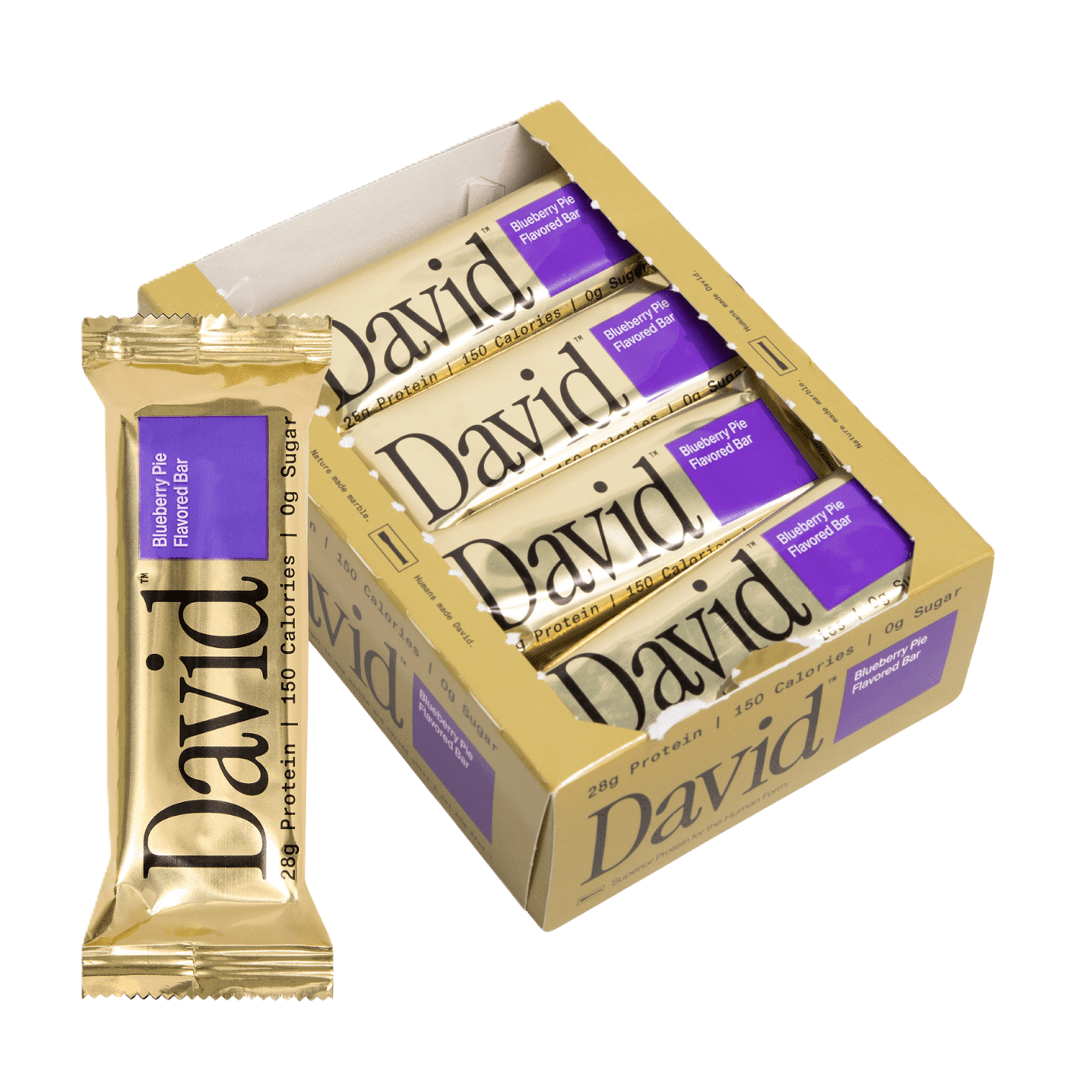 David High Protein Bars, Blueberry Pie - 28g Protein