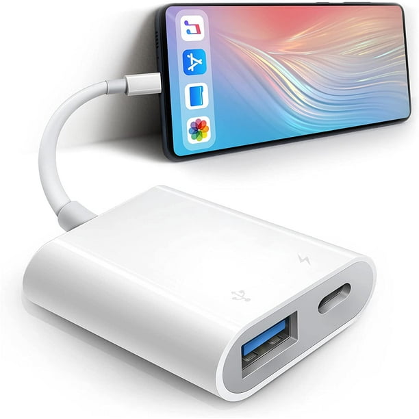 Adaptateur USB pour iPad/iPhone, adaptateur Lightning vers USB3