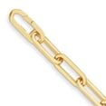 thumbnail image 2 of Auriga Fine Jewelry 14K Yellow Gold Polished 12mm Paperclip Semi-solid Link 8 inch Bracelet for Women, 2 of 6