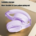 thumbnail image 5 of LACKUST Over-Ear Wireless Bluetooth 5.4 Headphones Purple - Low Latency, High-Quality Sound, Foldable, Long Battery Life - for Gaming, Sports, Travel, 5 of 6