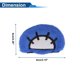 thumbnail image 4 of Accesorios para Casco de Motocicleta Decoración Orejas de Panda Rojo para Cascos de Motocicleta Bicicleta Esquí Pegatina de Felpa Azul 2 Juegos, 4 of 6