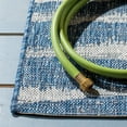 thumbnail image 3 of SAFAVIEH Courtyard Lilly Striped Indoor/Outdoor Area Rug, Navy/Grey, 8' x 10', 3 of 8