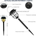 thumbnail image 2 of 10 Pack Solar Pathway Lights Outdoor - Bright Solar Powered Garden Lights with 3000K Warm LED, Auto On/Off Waterproof Path Lights Decorative, Landscape Lighting for Yard Patio Walkway Driveway, 2 of 7