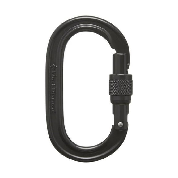 Black Diamond BKD BD2101580002ALL1 Hotforge Straight Gate Carabiner for Big Wall Ice Sport & Trad Climbing, Black