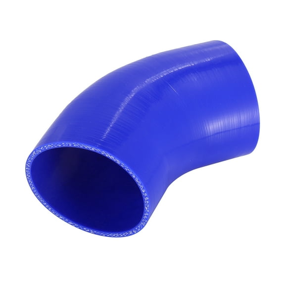 Vehicle 89mm 3.5" ID 45 Degree Elbow Coupler Silicone Hose Intercooler Tube Blue