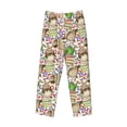 thumbnail image 2 of Vsdgher Owl Back To School Print Mens Pajama Pants Sleep & Lounge Pants, PJ Bottoms With elastic waistb and Pockets, 2 of 5