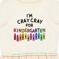 thumbnail image 4 of Inktastic I'm Cray Cray for Kindergarten Fun Crayons Girls Toddler Dress, 4 of 5