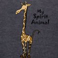 thumbnail image 3 of CafePress - Funny Giraffe Spirit Guide Long Sleeve T Shirt - Womens Hooded Shirt, 3 of 3