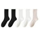 thumbnail image 2 of Calcetines de mujer hasta media pantorrilla de color liso, cómodos, cálidos, transpirables, multicolores, de algodón, 2 of 3