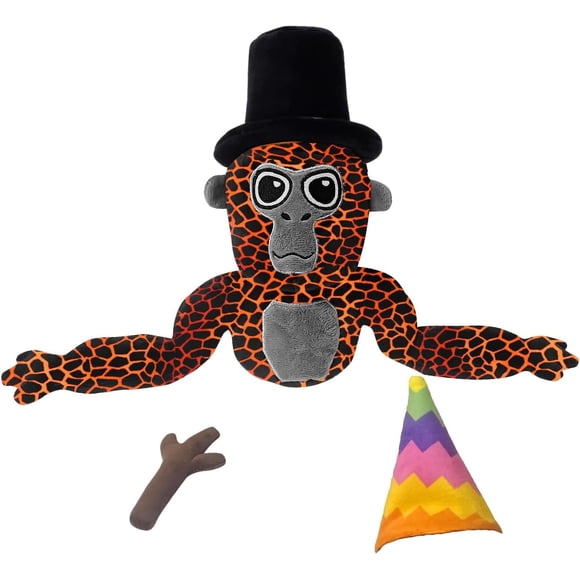 Hexplore Gorilla Tag Plush,Cute Gorilla Tag Monkey Stuffed Animal,Gorilla Tag Plush Toys for Birthday Themed Party Favors for Kids