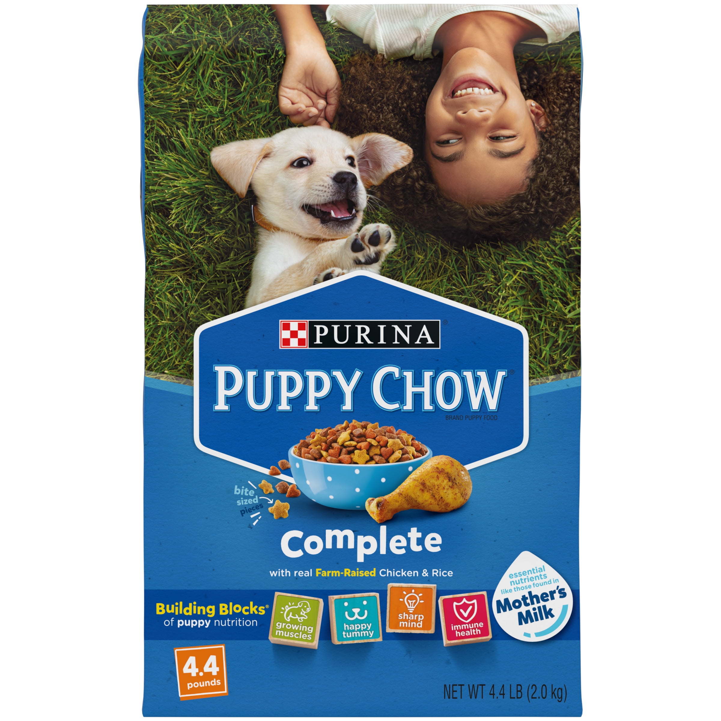 Purina Puppy Chow High Protein Dry Puppy Food, Complete With Real Chicken, 4.4 lb. Bag