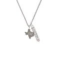 thumbnail image 2 of Delight Jewelry Stainless Steel I Love You to Texas - Silvertone Sisters Best Friends Forever Bar Charm Necklace, 23", 2 of 4