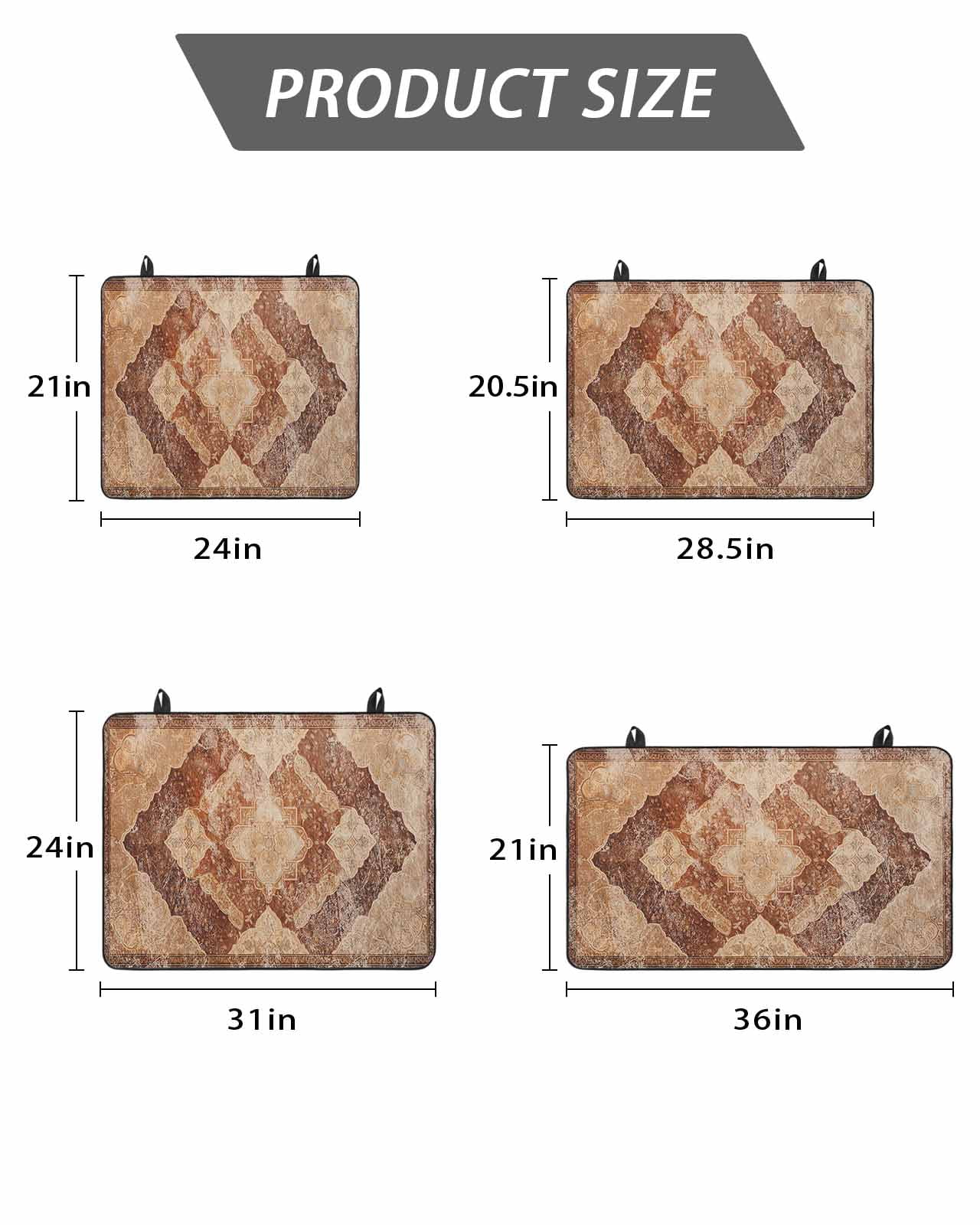 Stove Top Covers for Electric Stove, Beige Boho Glass Stovetop Cover Protector, Ethnic Modern Geometric Abstract Art Western Induction Cooktop Protector Oven Mat for Kitchen Countertop 24"x21"