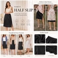 thumbnail image 4 of Women Half Slips Under Dress - Lace Hem, Elastic Waist, Knee Length Petticoat, 4 of 7