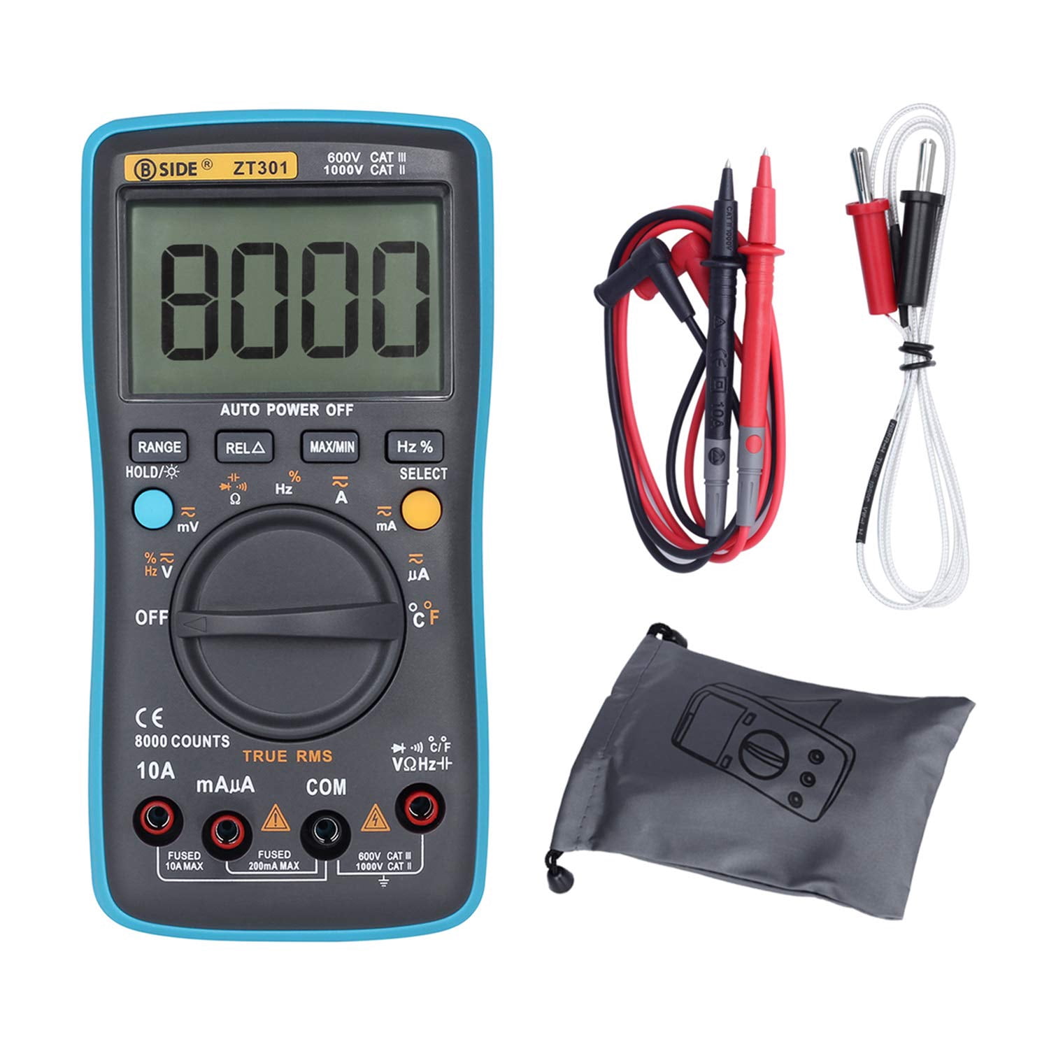 LCD Digital Multimeter high-accuracy Multimeter Backlight ZT301Digital LCD Multimeter Electric Handheld