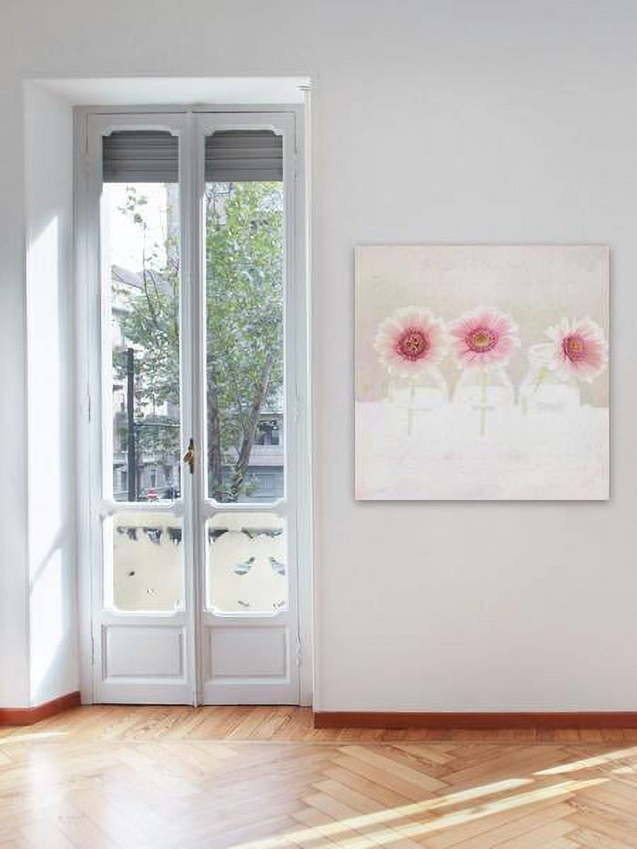"3 Daisies" Painting Print on Wrapped Canvas