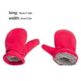 thumbnail image 4 of Manoplas para niños Yuarrent 1 par Guante cubrir dedos accesorio ropa mantener calor lana Rosa roja, 4 of 6