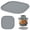 Grey, variant on 10.51in Heat Resistant Mat for 6 in 1 Glass Air Fryer Anti Slip Countertop Protector Silicone Mat Compatible with Wood Stainless Steel Granite Surfaces