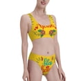 thumbnail image 2 of Daiia Bless This Home printed 2 piece Swimsuit Bikinis for Women High Waisted Racerback Bathing Suits Summer Tummy Control Scoop Neck Swimwear-X-Large, 2 of 8