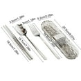 thumbnail image 3 of Stainless Steel Camping Cutlery Set, Compact Foldable Design, Easy Storage Box, Lightweight Travel Tool, Outdoor Gear, Gourmet Dining, Portable Utensil Set, Durable Metal Construction,, 3 of 8