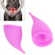 thumbnail image 5 of Copa menstrual reutilizable de silicona para mujer, segura para la menstruación, copa de higiene femenina (morado), 5 of 11