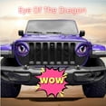 New Beast Eyes Headlight Decals, 8Inch Eye Decals for Jeep Headlights