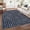Blue, variant on Living Room Rugs 8x10 Large Farmhouse Floor Carpet, Ultra-Soft Low Pile Indoor Mat, Non-Shedding Contemporary Accent Rugs, Machine Washable, for Dining Room, Office, Navy