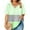 Mint Green, variant on Bixock Women's Maternity Tops Casual Fashion V-Neck Short Sleeve Oversized Maternity T-Shirt