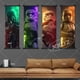 thumbnail image 3 of Pintura colgante de película de Star Wars, obra de arte de pared de Anakin Skywalker Ben Kenobi, imagen de desplazamiento de Stormtrooper, póster de Yoda, decoración del hogar, 3 of 4