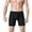 Black, variant on rygai Men Boxers Solid Color Multi Holes Breathable Hollow Out Elastic Anti-septic Mid Waist U Convex Plus Size Men Underpants for Daily Wear,Black,2XL