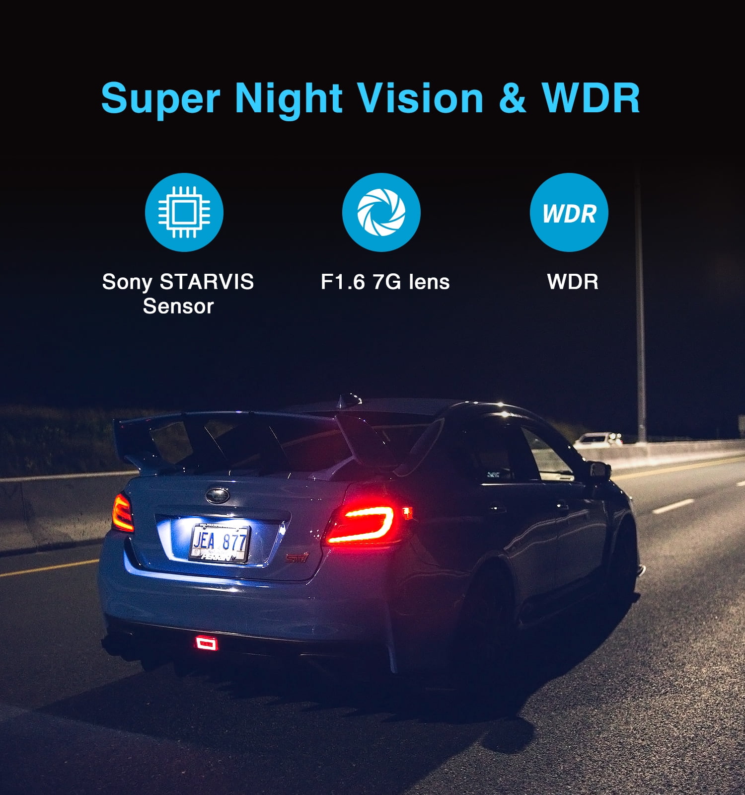 Viofo A129 Duo Front & Rear Wi-Fi HD 1080P Car Dash Cam Night Vision Wide Angle 