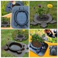 thumbnail image 3 of Minkissy Turtle Mold Stepping Stone Plastic Black Garden Decoration for Outdoor Design 1Set, 3 of 8