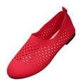 thumbnail image 3 of Women's Mesh Round Toe Slip On Flats, Plus Size Comfortable Breathable Casual Shoes, Lightweight Loafers for Daily Wear Office Shopping, 3 of 8