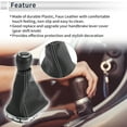 thumbnail image 3 of Pomo de Cambio Manual de 6 Velocidades con Cubierta para Chevrolet Cruze 2010-2015 Plástico Cuero Sintético Palanca de Cambio Automotriz Negro Blanco, 3 of 7