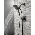 thumbnail image 2 of Delta Faucet Ashlyn 17 Series Dual-Handle Delta Shower Trim Kit with In2ition 2-in-1 Shower Head with Handheld Spray, Matte Black Shower Fixture, Matte Black T17264-BL-I Valve Not Included, 2 of 8