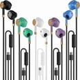 thumbnail image 1 of wonima11 USB C Headphones Earbuds 5 Pack - USB C Earphones Noise Isolating, in-Ear Type C Headphones Wired with Microphone Heavy Bass Compatible with Phones, Android and All TypeC Jack, 1 of 1
