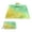 Light Green Yellow, variant on Square Picnic Mat Waterproof Non-Slip Outdoor Mat Portable Carry Handle For Camping Beach Exercise Light Blue Lace Doily Background